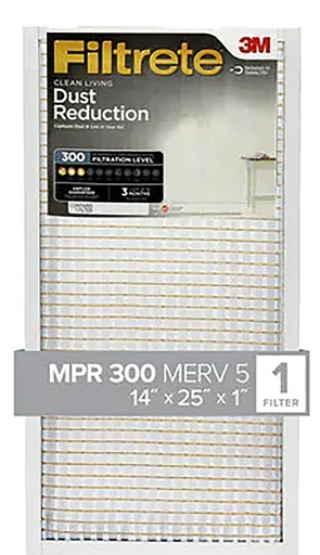 [7448517] FILTER AIR DUST&LINT 14X25X1IN