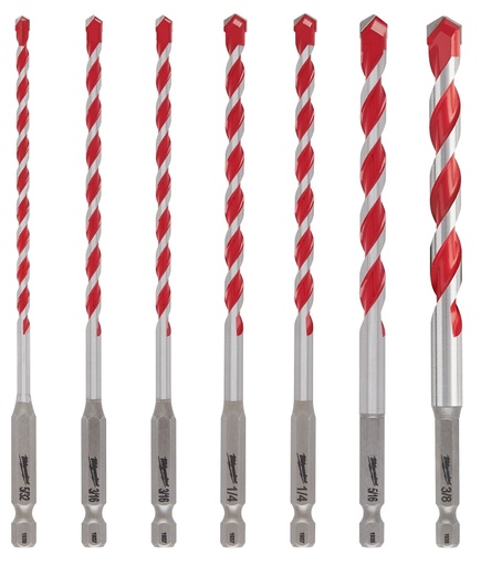 [7409139] KIT HAMMER DRILL BIT CARB 7PC 