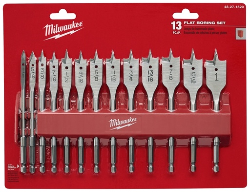 [1614585] BIT BORING FLAT SET 13PC      