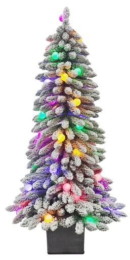 [8588915] TREE POTTED ALPINE FLOCKED 5FT